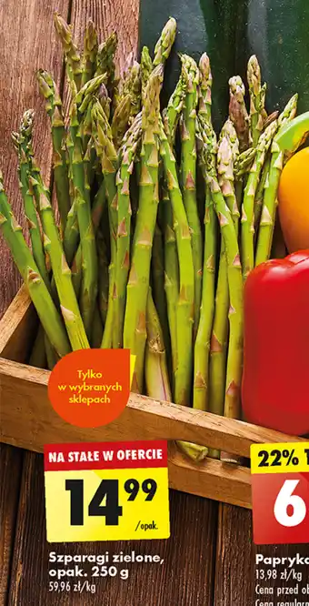 Biedronka Szparagi zielone, opak. 250 g oferta