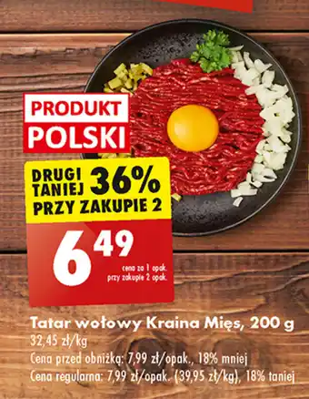 Biedronka Tatar wołowy Kraina Mięs, 200 g oferta