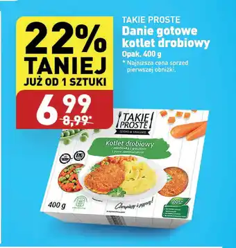 ALDI TAKIE PROSTE Danie gotowe kotlet drobiowy 400 g oferta