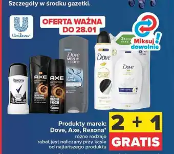 Carrefour Unilever Produkty marek Dove Axe Rexona oferta