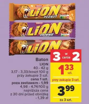 Carrefour Baton LION 40-42 g oferta