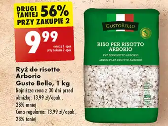 Biedronka Ryż do risotto Arborio Gusto Bello, 1 kg oferta