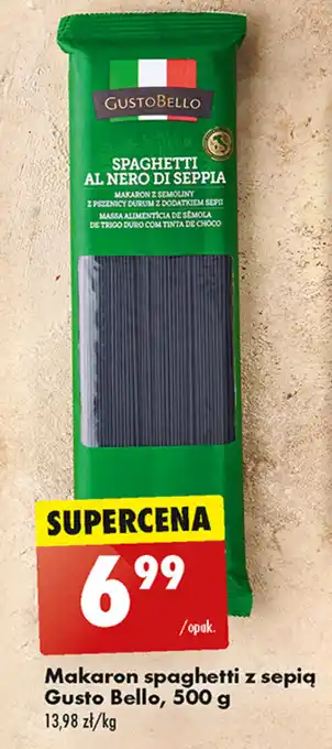 Biedronka Makaron spaghetti z sepią Gusto Bello, 500 g oferta