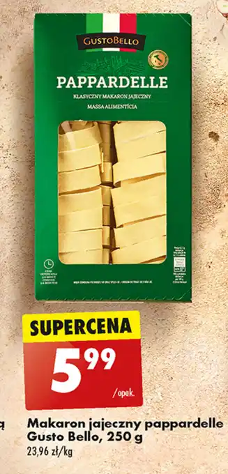Biedronka Makaron jajeczny pappardelle Gusto Bello, 250 g oferta