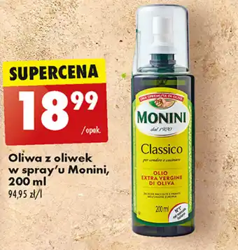 Biedronka Oliwa z oliwek w spray'u Monini, 200 ml oferta