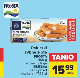 Carrefour Paluszki rybne złote FROSTA 450g oferta