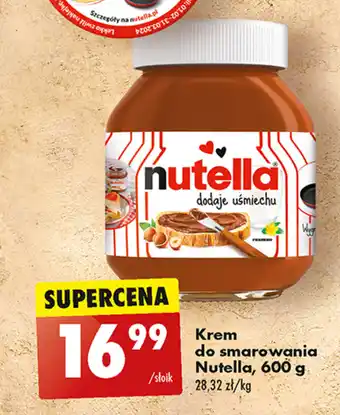 Biedronka Krem do smarowania Nutella, 600 g oferta