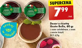 Biedronka Deser z ricottą Gusto Bello, 80 g oferta