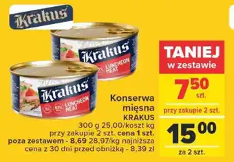 Carrefour Konserwa mięsna KRAKUS 300g oferta