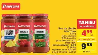 Carrefour Sos na ciepło Dawtona 520g oferta