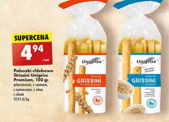Biedronka Paluszki chlebowe Grissini Unigriss Premium, 150 g oferta