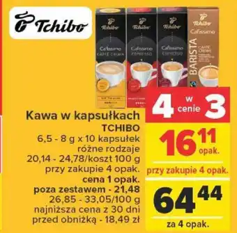 Carrefour TCHIBO Kawa w kapsułkach 6,5-8g x 10 kapsułek oferta