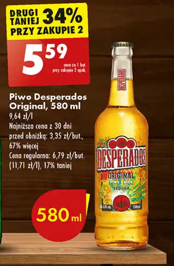 Biedronka Piwo Desperados Original, 580 ml oferta