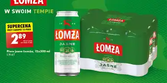 Biedronka Piwo jasne Łomża, 12x500 ml oferta