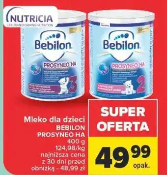 Carrefour NUTRICIA Mleko dla dzieci BEBILON PROSYNEO HA 400 g oferta