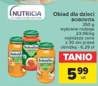 Carrefour NUTRICIA Obiad dla dzieci BOBOVITA 250g oferta