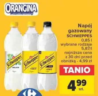 Napój gazowany SCHWEPPES 0,85l