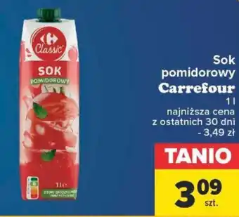 Carrefour Sok pomidorowy Carrefour 1l oferta