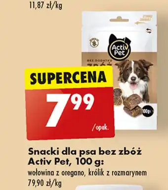 Biedronka Snacki dla psa bez zbóż Activ Pet, 100 g oferta