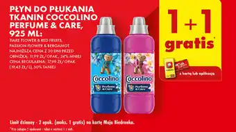Biedronka PŁYN DO PŁUKANIA TKANIN COCCOLINO PERFUME & CARE, 925 ML oferta