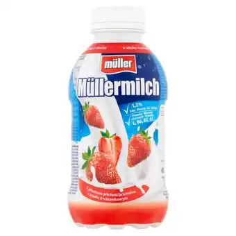 Makro Müller Müllermilch Napój mleczny o smaku truskawkowym 400 g oferta