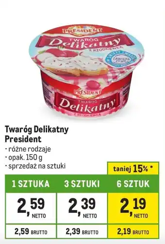 Makro Twaróg President oferta