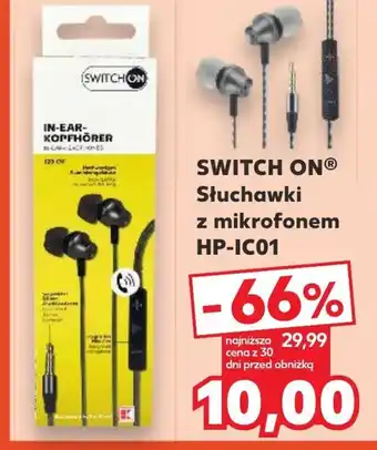 Kaufland Słuchawki z mikrofonem Switch On oferta