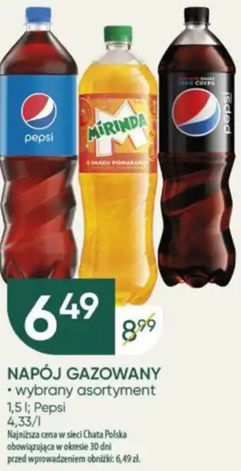 Chata Polska Pepsi NAPÓJ GAZOWANY 1,5 L oferta