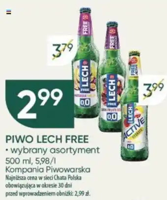 Chata Polska Kompania Piwowarska PIWO LECH FREE oferta