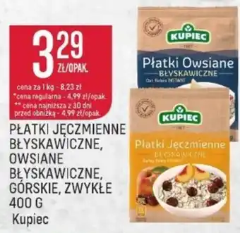 Społem Płatki owsiane Kupiec oferta