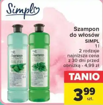 Carrefour Szampon do włosów SIMPL 1l oferta