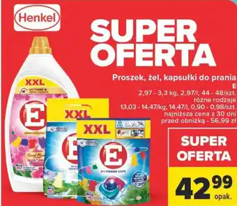 Carrefour Henkel Proszek żel kapsułki do prania E 2,97-3,3kg/2,97l/44-48szt. oferta