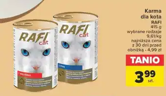 Carrefour Karma dla kota RAFI 415 g oferta