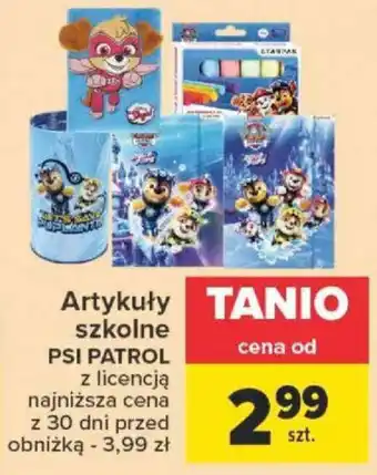 Carrefour Artykuły szkolne PSI PATROL oferta