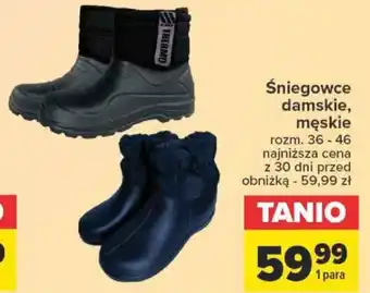 Carrefour Śniegowce damskie, męskie oferta