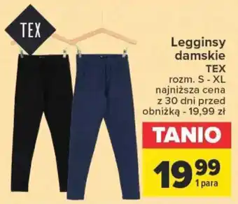 Carrefour Legginsy damskie TEX oferta