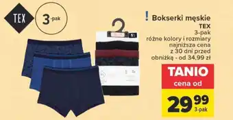 Carrefour Bokserki męskie TEX 3-pak oferta