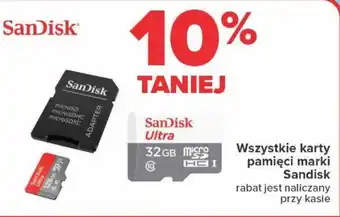 Carrefour Wszystkie karty pamięci marki SanDisk oferta