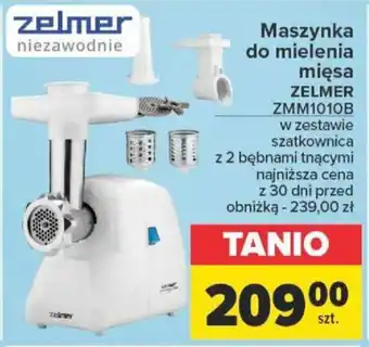 Carrefour Maszynka do mielenia mięsa ZELMER ZMM1010B oferta