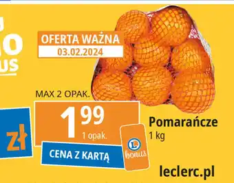 E.Leclerc Pomarańcze 1 kg oferta