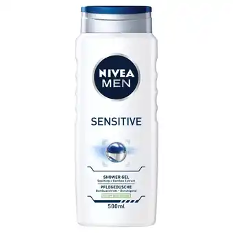 Biedronka NIVEA MEN Sensitive Żel pod prysznic 500 ml oferta