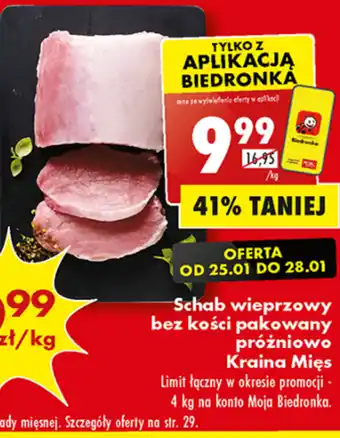 Biedronka Schab bez kości Kraina Mięs oferta