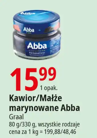 E.Leclerc Kawior/Małże marynowane Abba 80 g/330 g oferta
