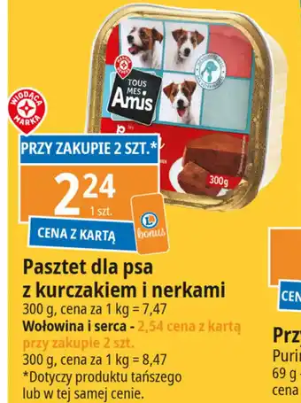 E.Leclerc Pasztet dla psa z kurczakiem i nerkami 300 g oferta