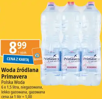 E.Leclerc Woda źródlana Primavera 6 x 1,5 l oferta