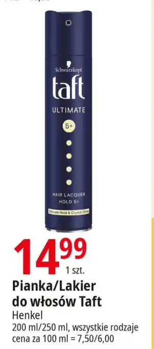 E.Leclerc Pianka/Lakier do włosów Taft 200 ml/250 ml oferta
