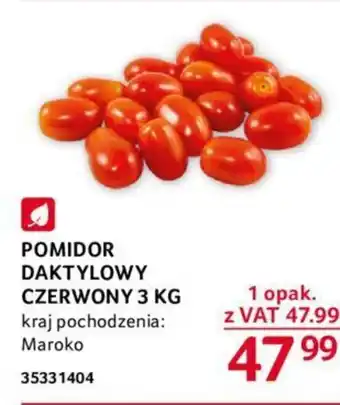 Selgros POMIDOR DAKTYLOWY CZERWONY 3 KG oferta