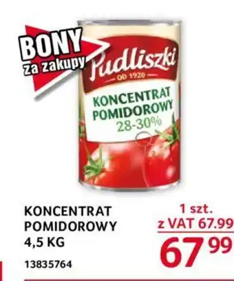 Selgros KONCENTRAT POMIDOROWY 4,5 KG oferta