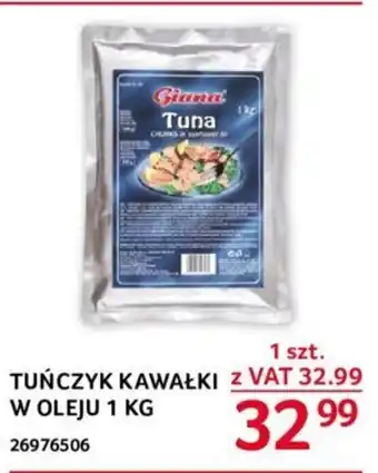 Selgros TUŃCZYK KAWAŁKI W OLEJU 1 KG oferta