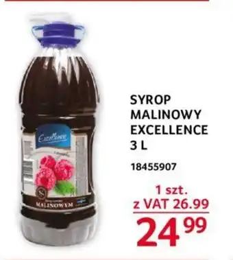 Selgros SYROP MALINOWY EXCELLENCE 3 L oferta